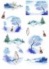 Papiery do scrapbookingu w zestawach - zimowe zwierzęta*Papers for scrapbooking in sets - winter animals